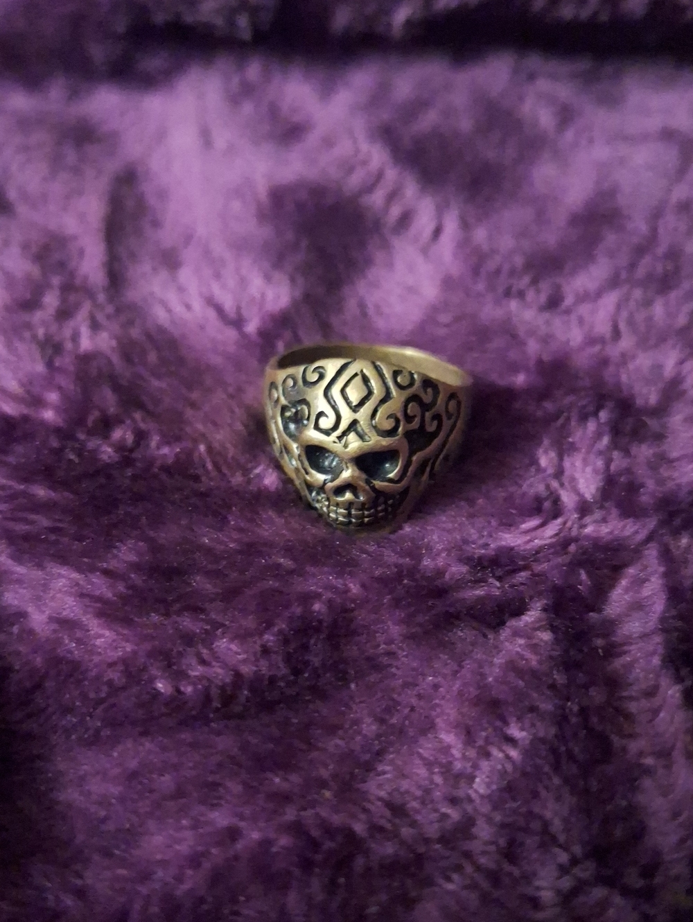 Gold Skull Ring